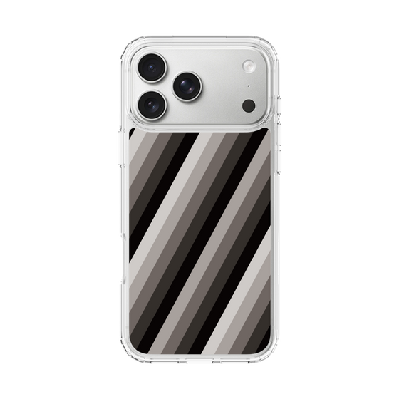 スリムプロテクションケース［ Middle Stripe - Black ］