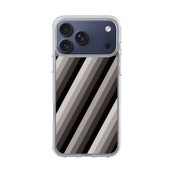 スリムプロテクションケース［ Middle Stripe - Black ］