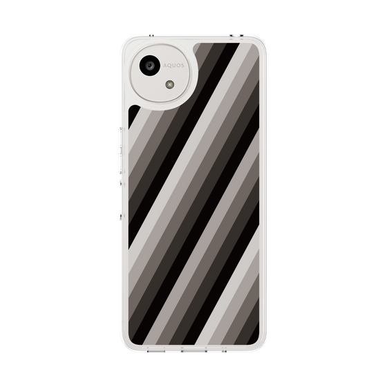 スリムプロテクションケース［ Middle Stripe - Black ］