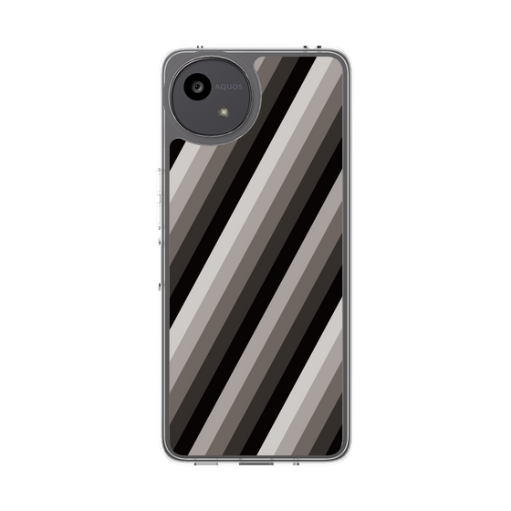 スリムプロテクションケース［ Middle Stripe - Black ］