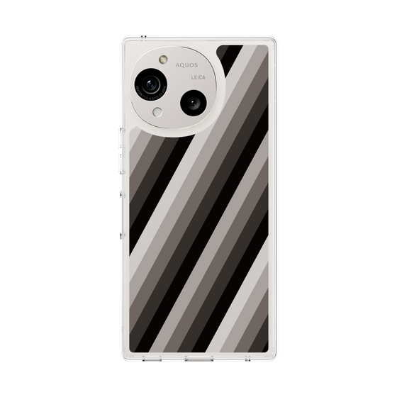 スリムプロテクションケース［ Middle Stripe - Black ］