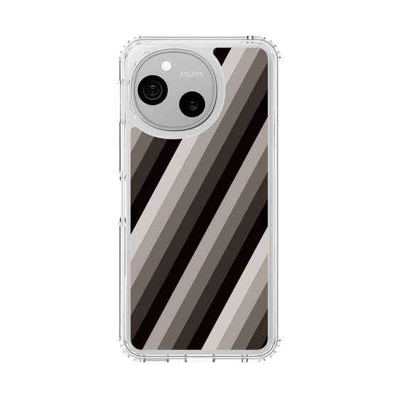 スリムプロテクションケース［ Middle Stripe - Black ］