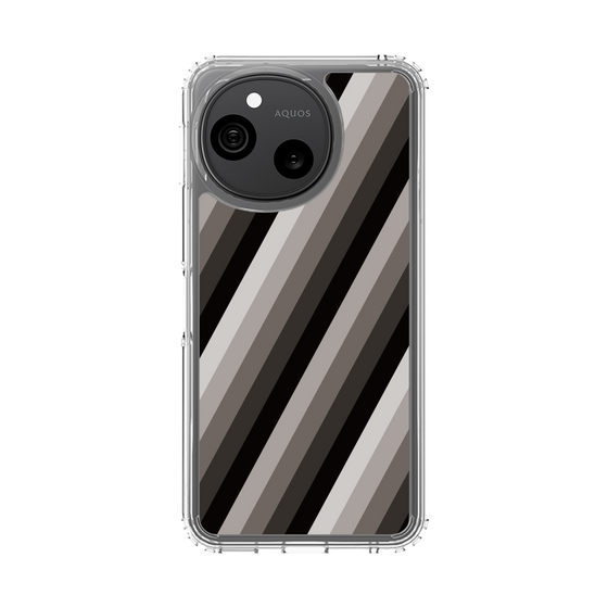 スリムプロテクションケース［ Middle Stripe - Black ］