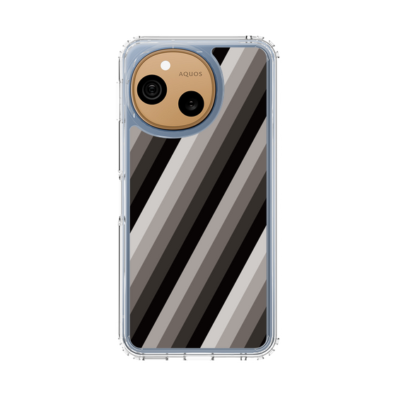 スリムプロテクションケース［ Middle Stripe - Black ］