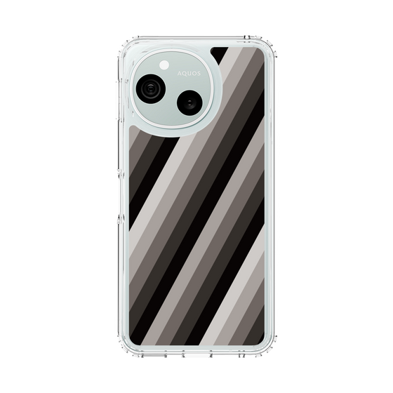 スリムプロテクションケース［ Middle Stripe - Black ］