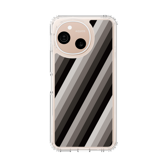 スリムプロテクションケース［ Middle Stripe - Black ］