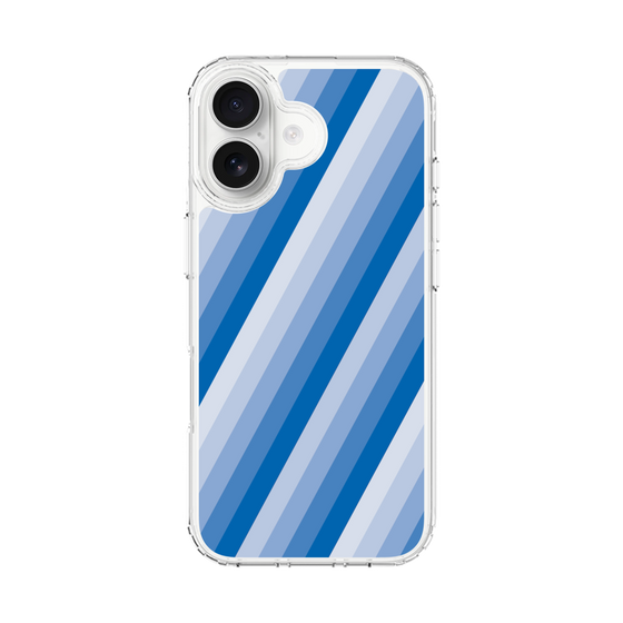 スリムプロテクションケース［ Middle Stripe - Blue ］