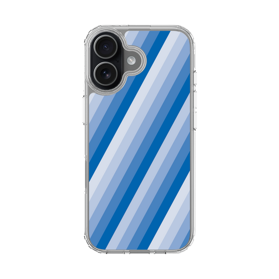スリムプロテクションケース［ Middle Stripe - Blue ］