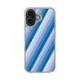 スリムプロテクションケース［ Middle Stripe - Blue ］