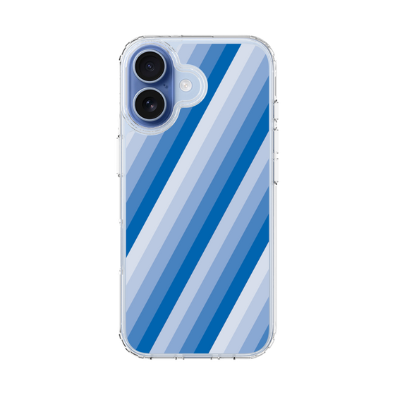 スリムプロテクションケース［ Middle Stripe - Blue ］