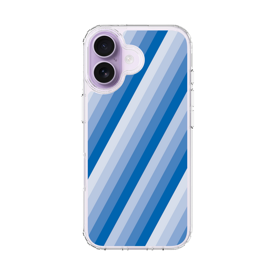スリムプロテクションケース［ Middle Stripe - Blue ］