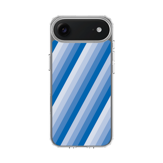 スリムプロテクションケース［ Middle Stripe - Blue ］