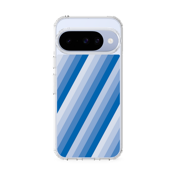 スリムプロテクションケース［ Middle Stripe - Blue ］