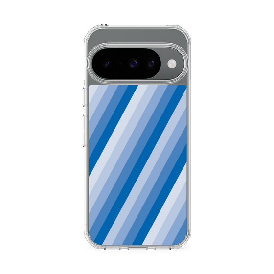 スリムプロテクションケース［ Middle Stripe - Blue ］