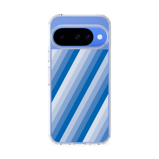 スリムプロテクションケース［ Middle Stripe - Blue ］