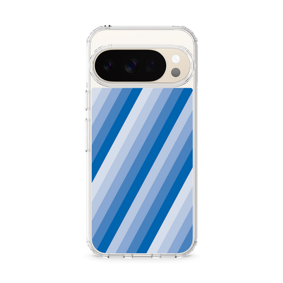 スリムプロテクションケース［ Middle Stripe - Blue ］