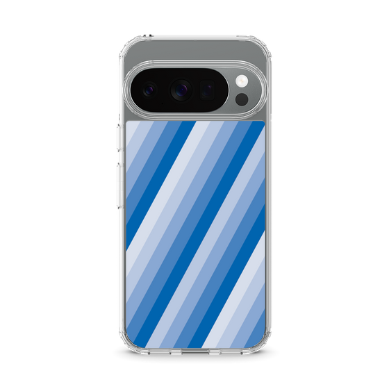 スリムプロテクションケース［ Middle Stripe - Blue ］