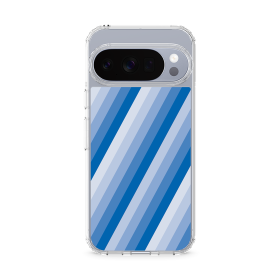 スリムプロテクションケース［ Middle Stripe - Blue ］