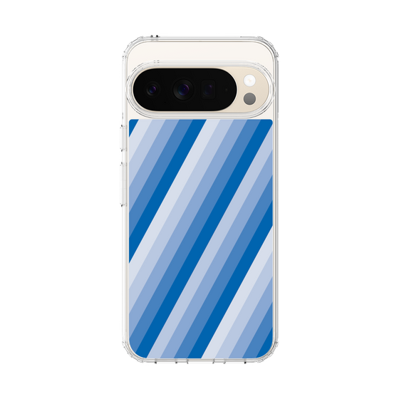 スリムプロテクションケース［ Middle Stripe - Blue ］