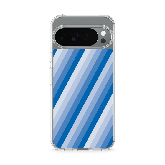 スリムプロテクションケース［ Middle Stripe - Blue ］