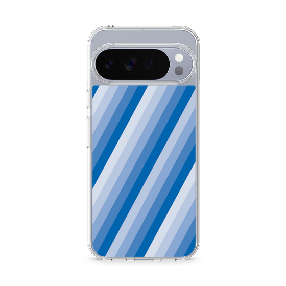 スリムプロテクションケース［ Middle Stripe - Blue ］