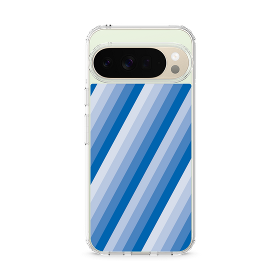 スリムプロテクションケース［ Middle Stripe - Blue ］