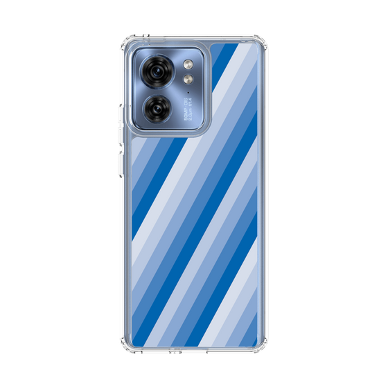 スリムプロテクションケース［ Middle Stripe - Blue ］