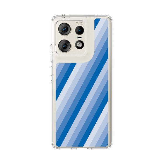 スリムプロテクションケース［ Middle Stripe - Blue ］
