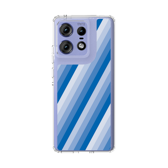 スリムプロテクションケース［ Middle Stripe - Blue ］