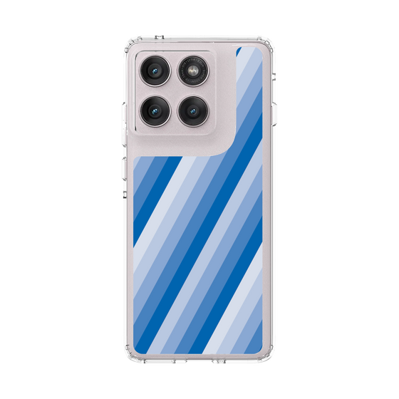 スリムプロテクションケース［ Middle Stripe - Blue ］