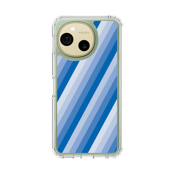 スリムプロテクションケース［ Middle Stripe - Blue ］