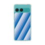 スリムプロテクションケース［ Middle Stripe - Blue ］