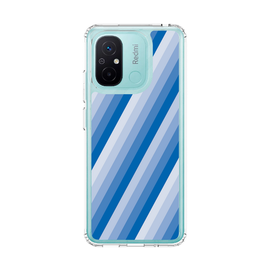 スリムプロテクションケース［ Middle Stripe - Blue ］
