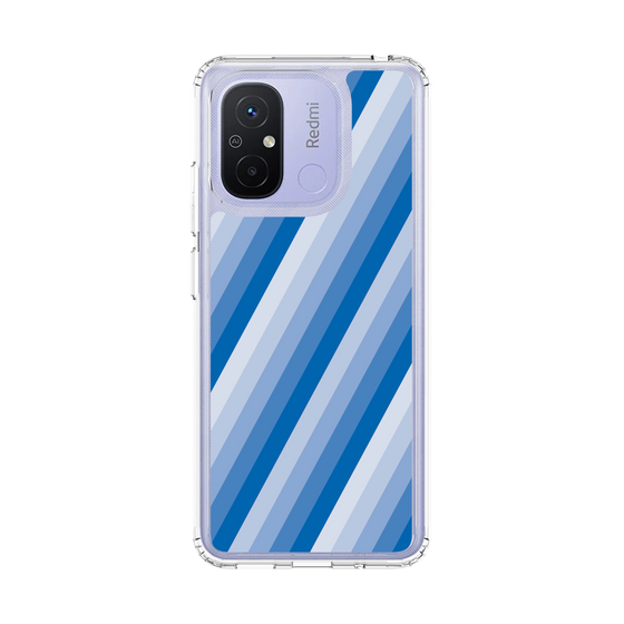 スリムプロテクションケース［ Middle Stripe - Blue ］