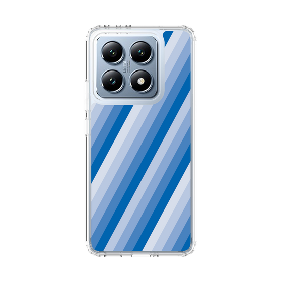 スリムプロテクションケース［ Middle Stripe - Blue ］