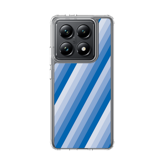 スリムプロテクションケース［ Middle Stripe - Blue ］