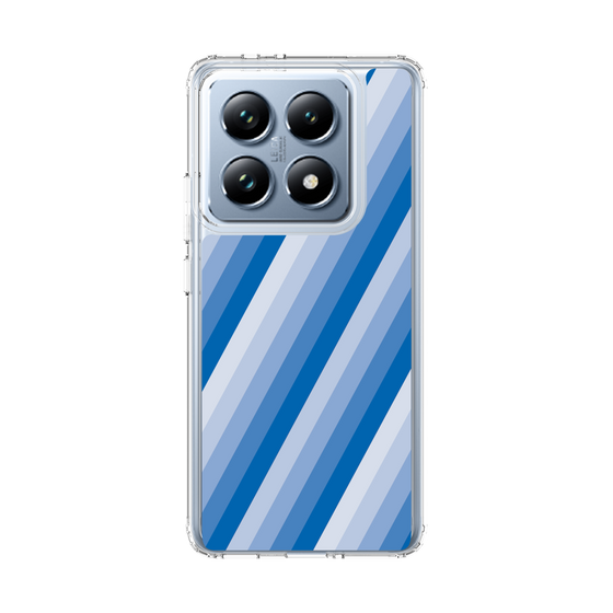 スリムプロテクションケース［ Middle Stripe - Blue ］