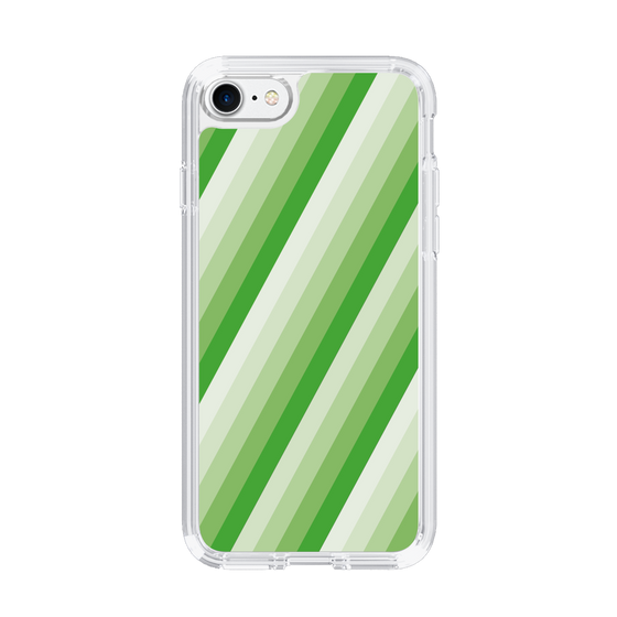 スリムプロテクションケース［ Middle Stripe - Green ］