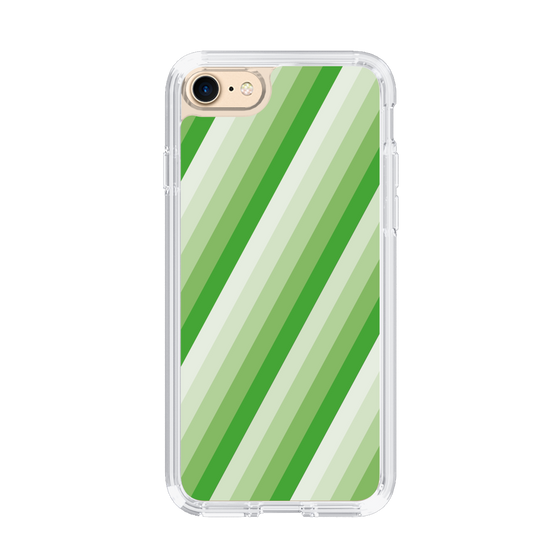 スリムプロテクションケース［ Middle Stripe - Green ］