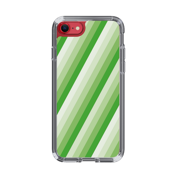 スリムプロテクションケース［ Middle Stripe - Green ］