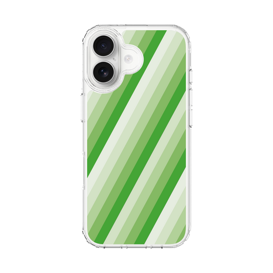スリムプロテクションケース［ Middle Stripe - Green ］
