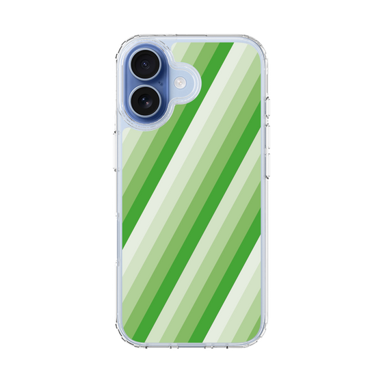 スリムプロテクションケース［ Middle Stripe - Green ］
