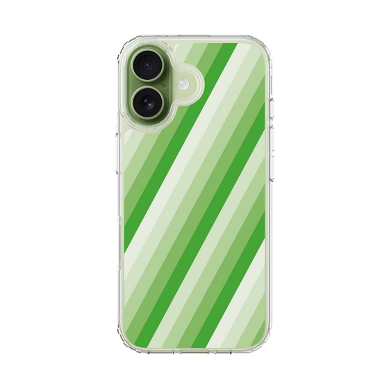 スリムプロテクションケース［ Middle Stripe - Green ］