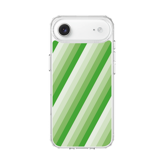 スリムプロテクションケース［ Middle Stripe - Green ］
