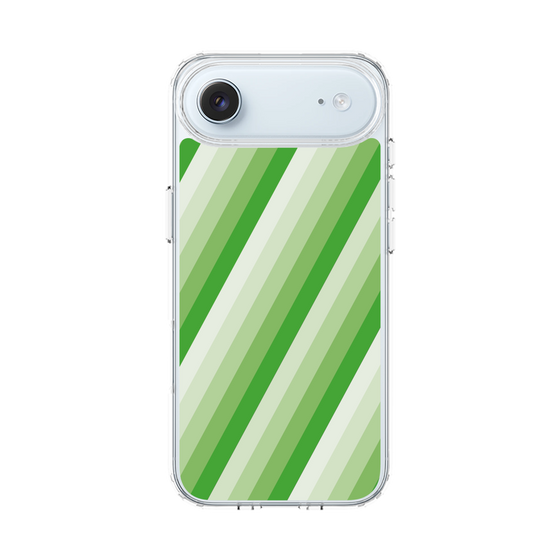 スリムプロテクションケース［ Middle Stripe - Green ］