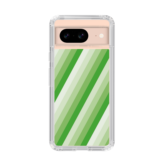 スリムプロテクションケース［ Middle Stripe - Green ］