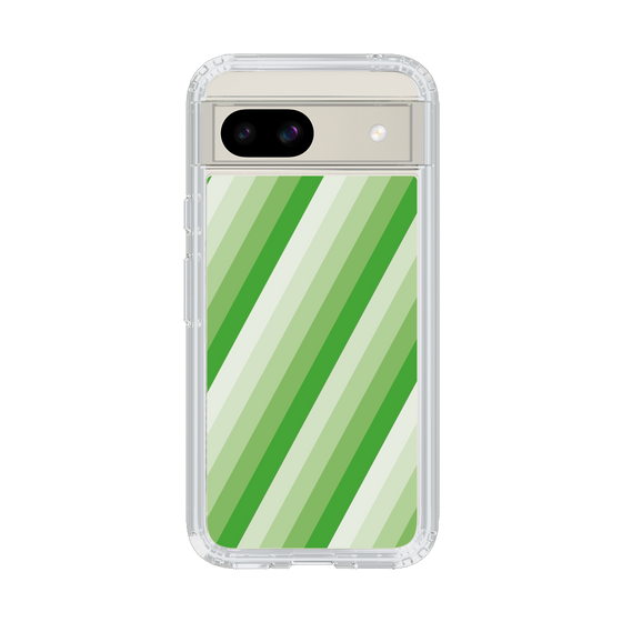 スリムプロテクションケース［ Middle Stripe - Green ］