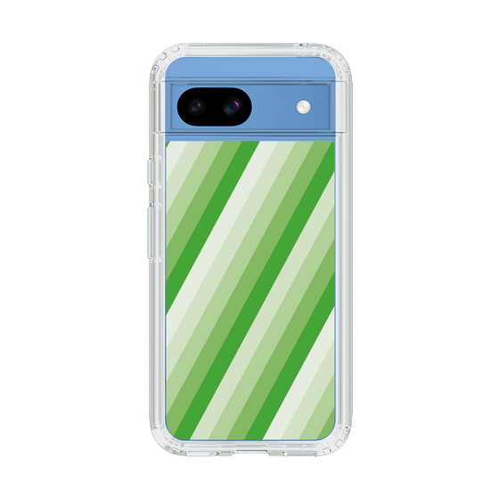 スリムプロテクションケース［ Middle Stripe - Green ］