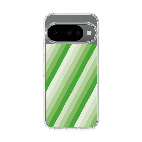 スリムプロテクションケース［ Middle Stripe - Green ］