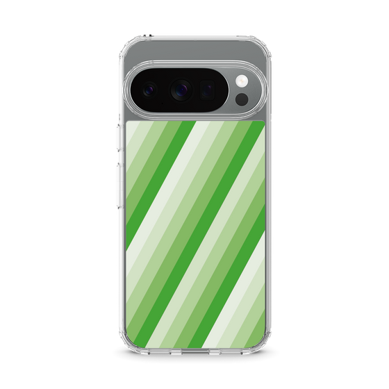 スリムプロテクションケース［ Middle Stripe - Green ］